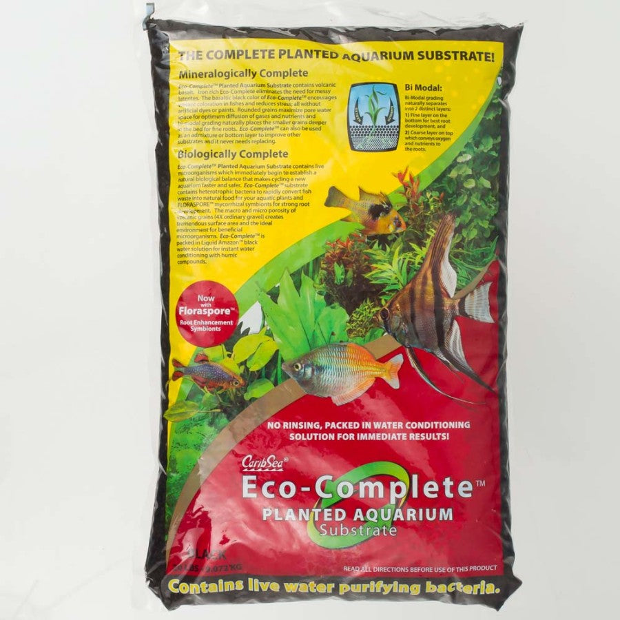 CaribSea Eco-Complete Planted Aquarium Substrate - 10 lbs - Black - #30793