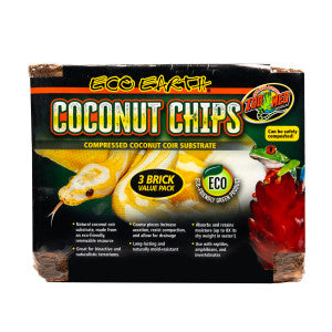 Eco Earth Coconut Chips ZooMed - 3 Bricks - 1500 g - #30666
