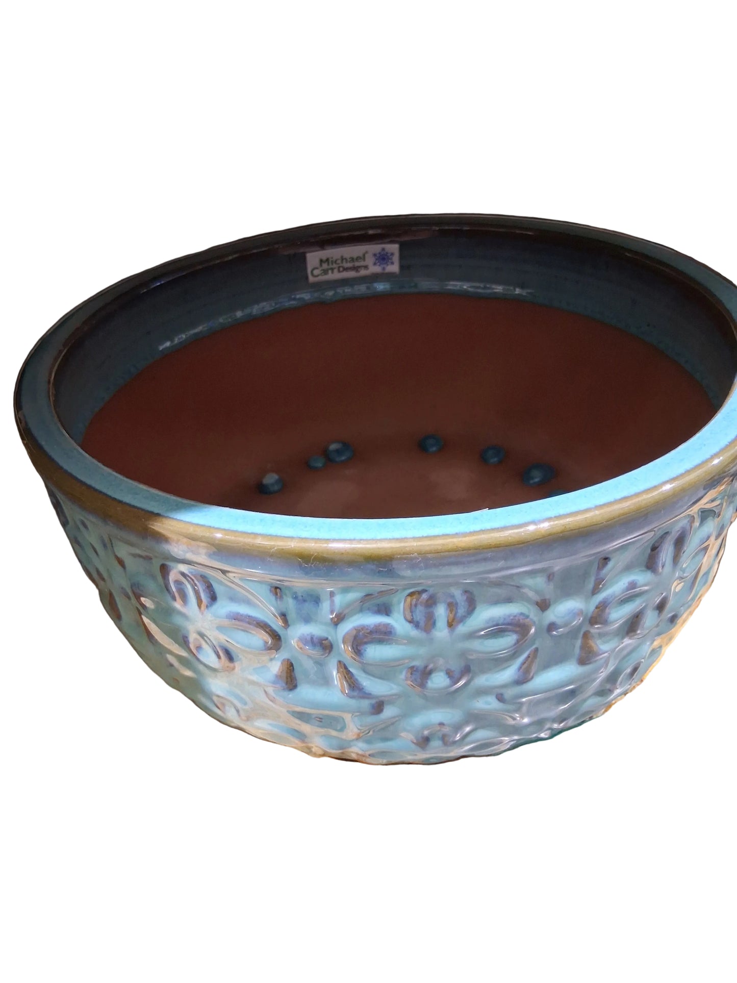 Ultra Marine Low Petal Planter Pot - 11.9" - #30093