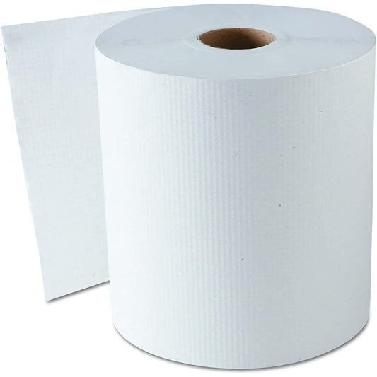 Gen 1 Ply White Paper Towel Rolls - 8" Rolls - 800' - #31038