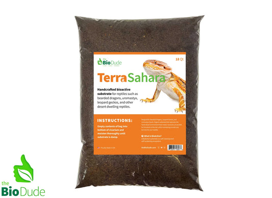 Terra Sahara® – Handcrafted Bioactive Substrate for Desert Reptiles By The Biodude - 18 Qt - #31295