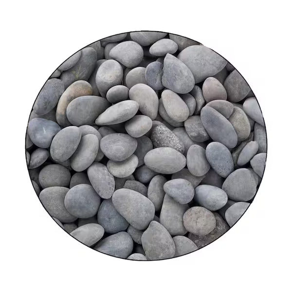 River Rock Pebbles - Gray - Bagged - 2"-4" - 0.5 CF - #23960