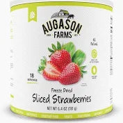 Freeze Dried Sliced Strawberries - 6.4 Oz Can - Augason Farms - #19630