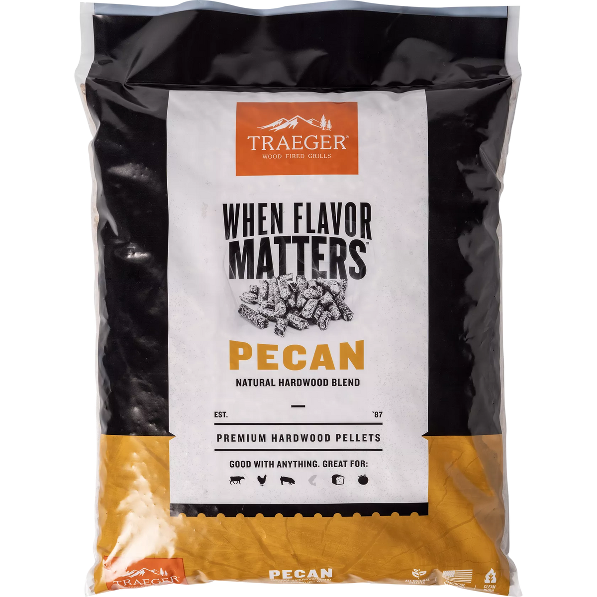 Pecan Traeger Pellets - 20 Lbs - PEL314 - #16353