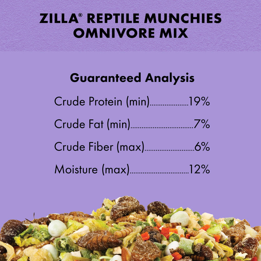 Omnivore Mix Reptile Munchies Zilla - 4 oz - #25436