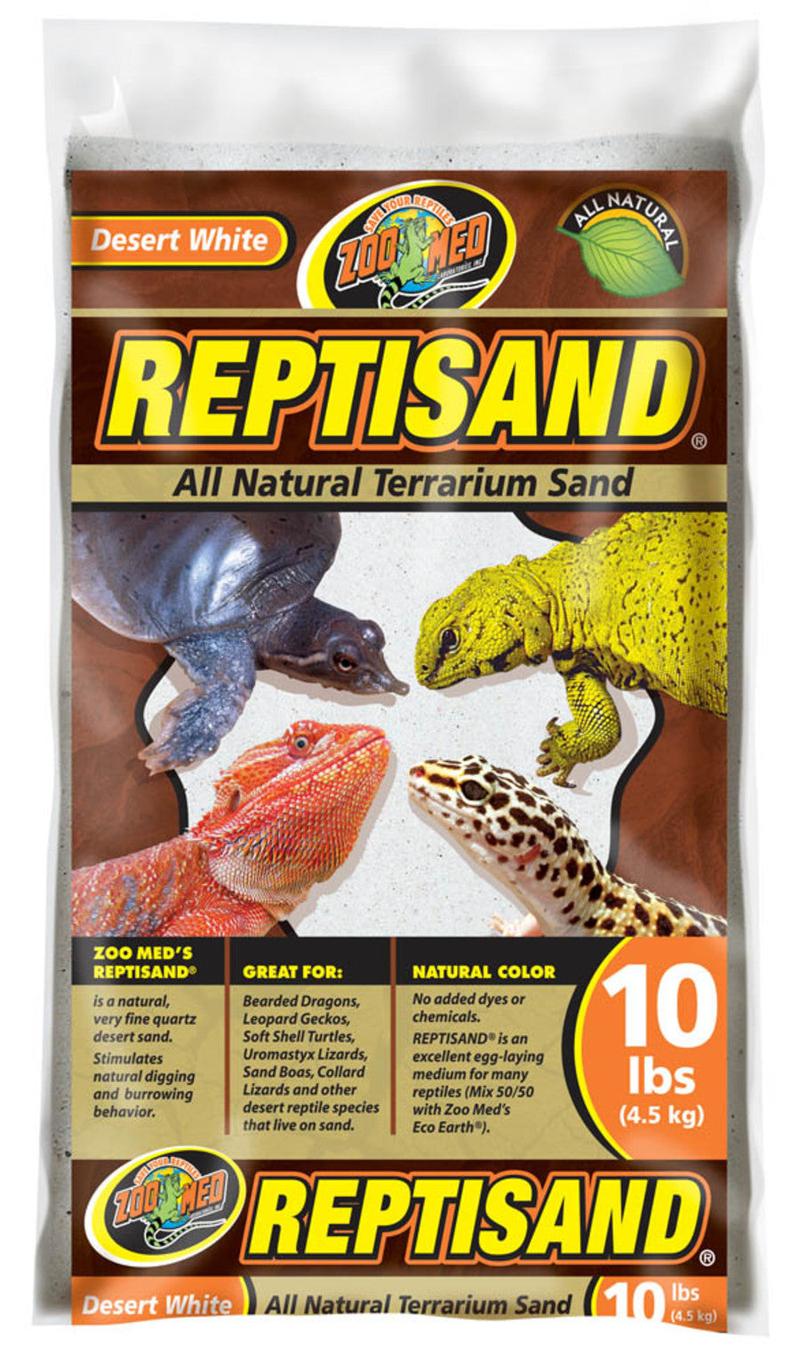 ReptiSand Desert White ZooMed - 10 lbs - #25425