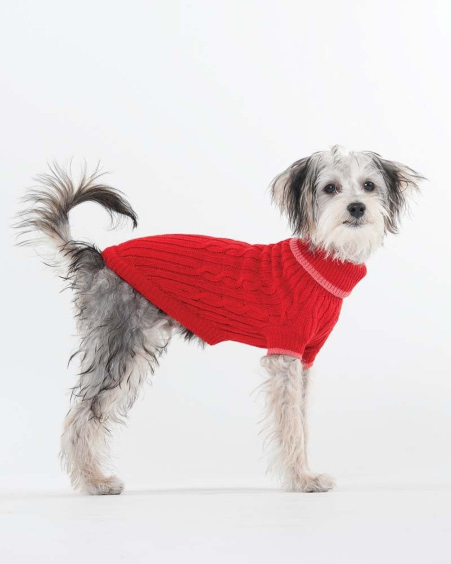 Sweater Classic Cable Red XS - Red - #28508