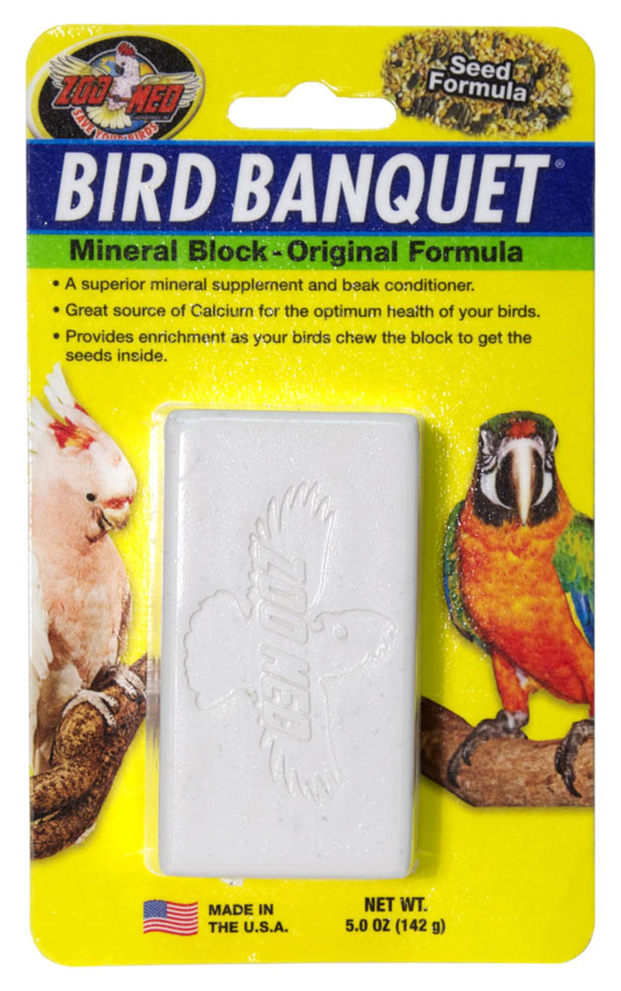 Bird Banquet Mineral Block Large - 5 oz - #32926