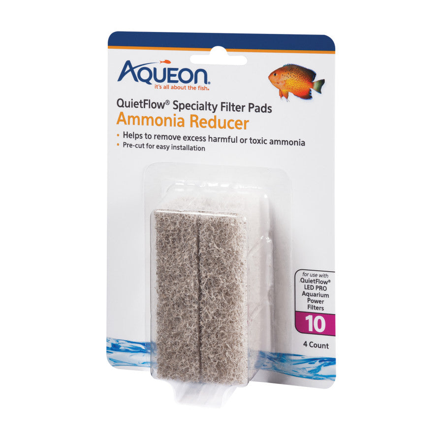 Aquarium Filter Pads 4 Pack - QuietFlow 10 - Ammonia Reducer - #26876
