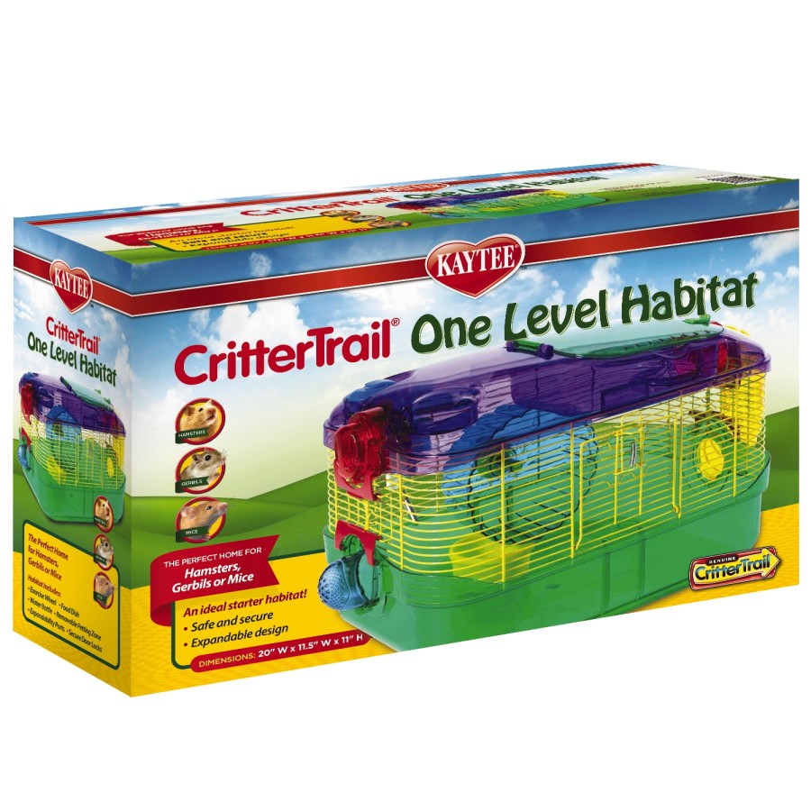 Critter Trail One Level Habitat - Mouse, Gerbil, or Hamster Cage - #32835