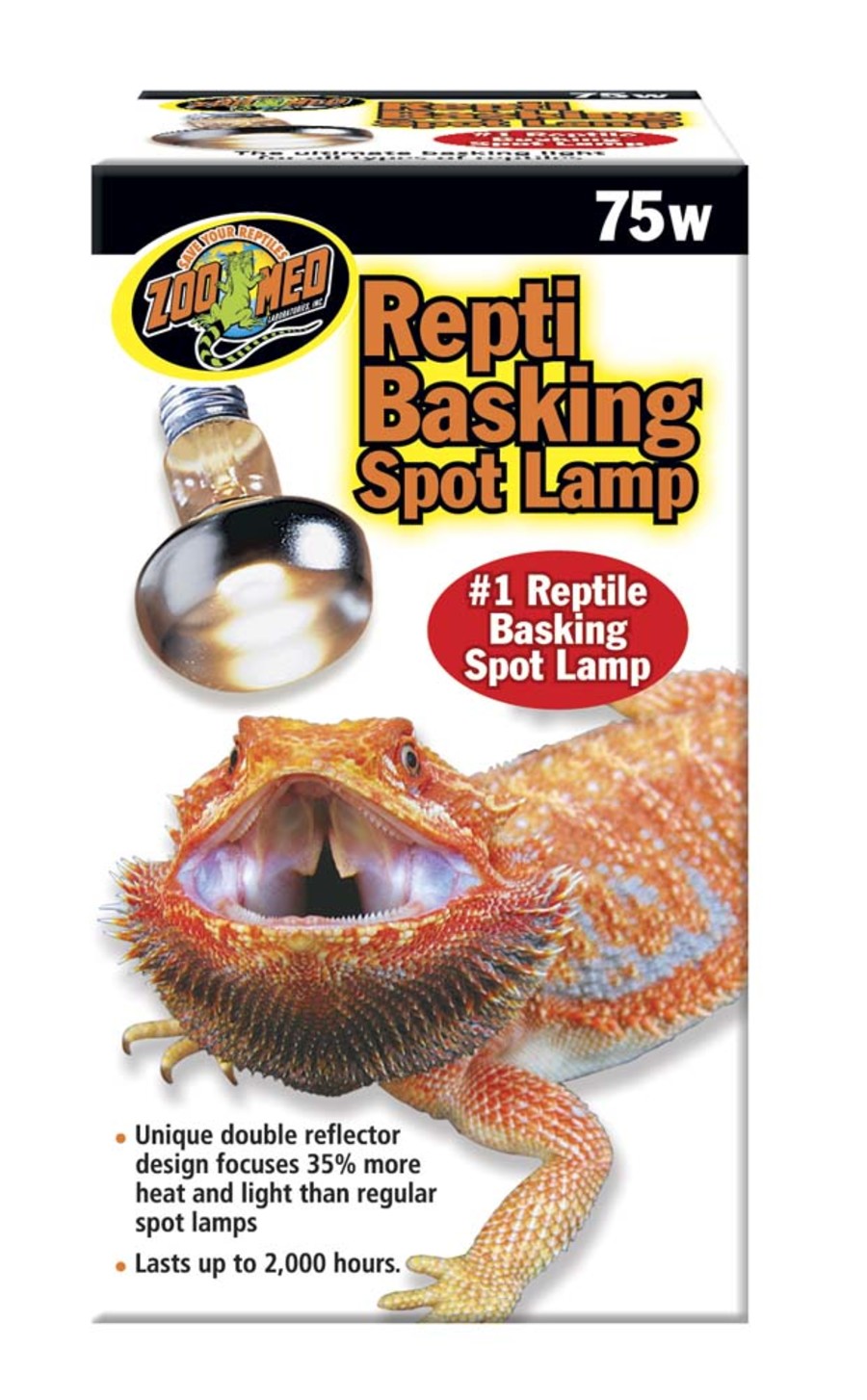 Repti Basking Spot Lamp - 75 Watt - #26375